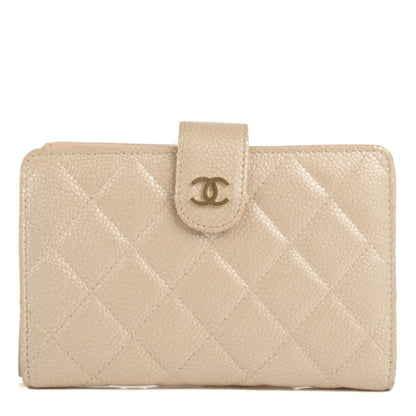 Chanel Caviar Quilted L-Zip Pocket Wallet Beige Clair 1 of 8