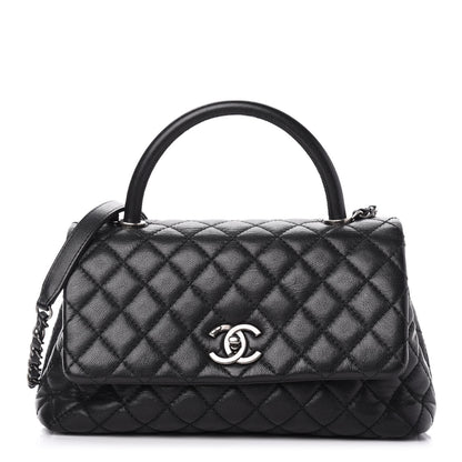 Chanel Caviar Quilted Small Coco Handle Flap Black 1 of 11