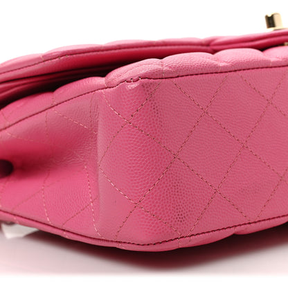 Chanel Caviar Quilted Medium Double Flap Pink 8 of 9