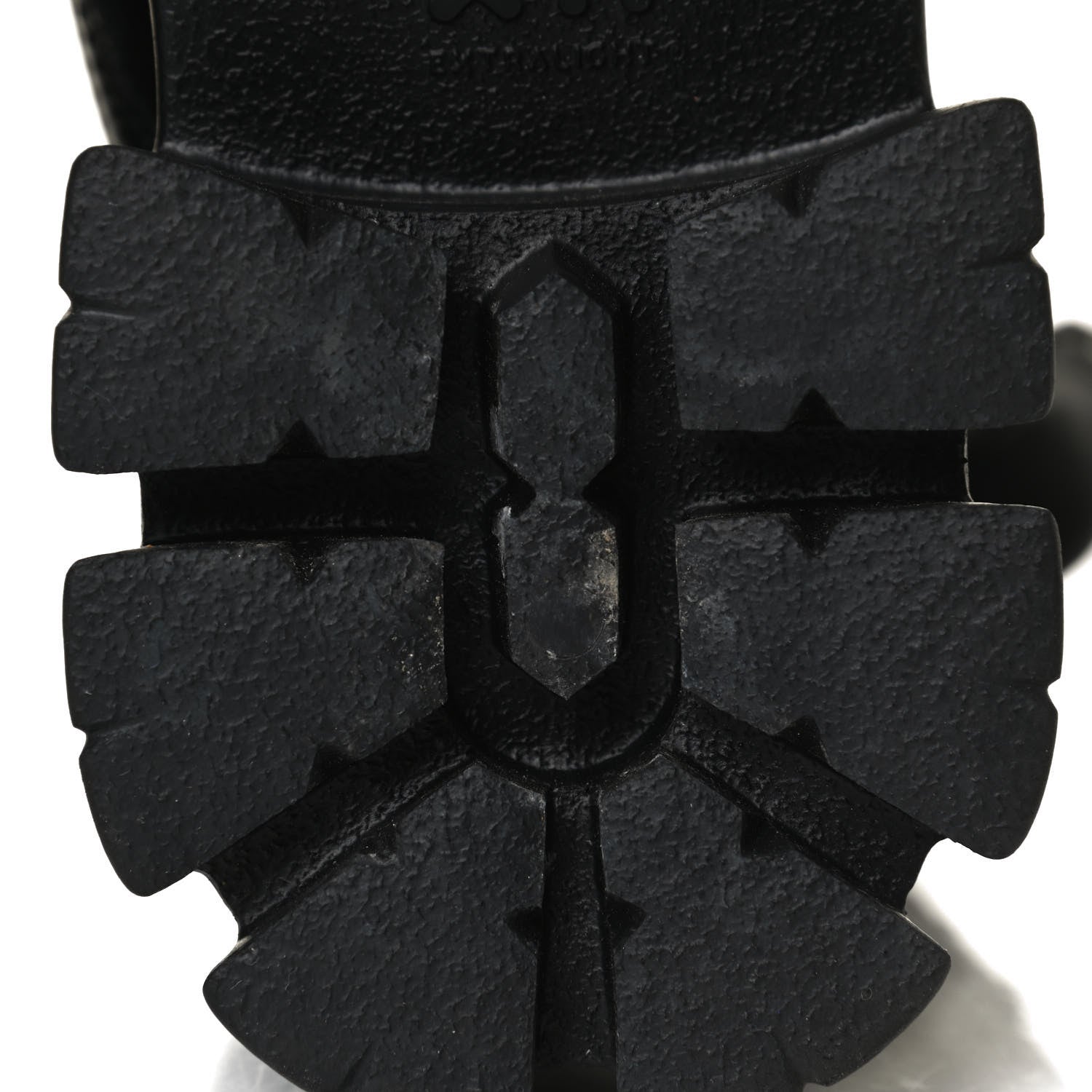 Prada Spazzolato Rois Nylon Metal Triangle Logo Monolith Pouch Pocket 55mm Boots 38 Black 12 of 14