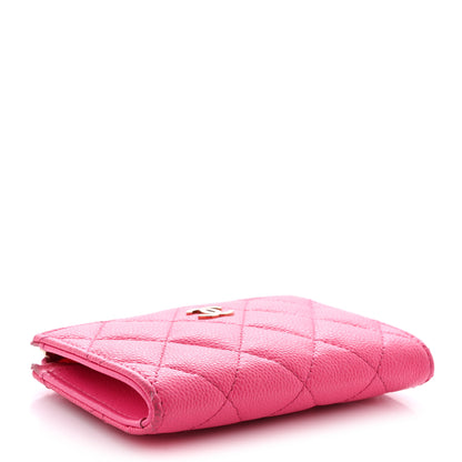 Chanel Caviar Quilted Zipped Key Holder Case Pink 4 of 12