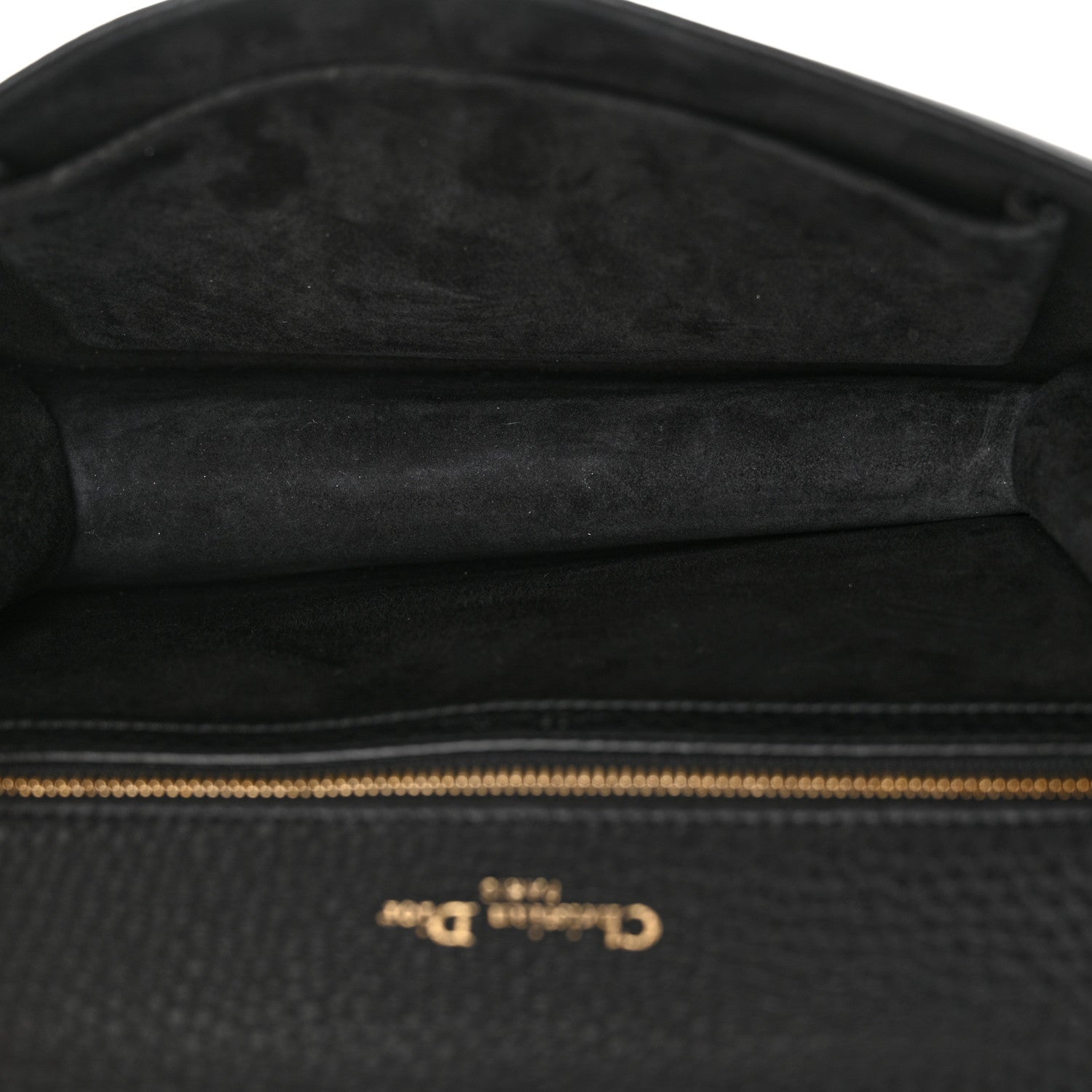 Christian Dior Grained Calfskin Medium Diorama Flap Bag Black 7 of 12