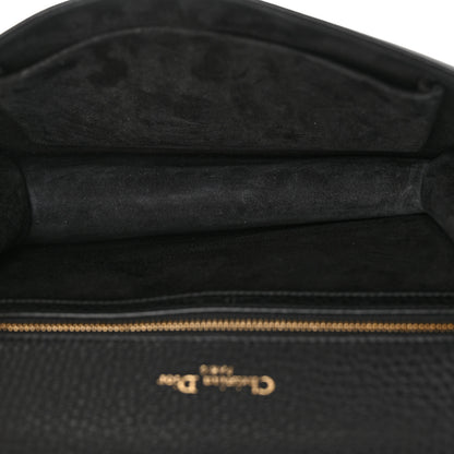 Christian Dior Grained Calfskin Medium Diorama Flap Bag Black 7 of 12