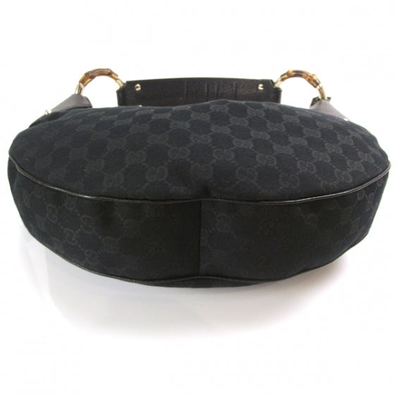 Canvas Monogram Bamboo Hobo