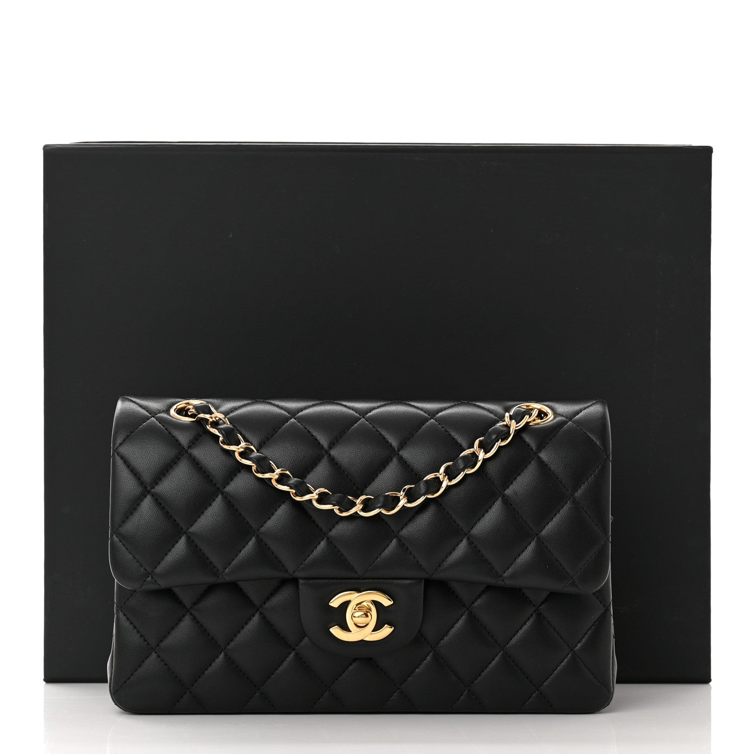 Chanel Lambskin Quilted Small Double Flap Black 11 of 11