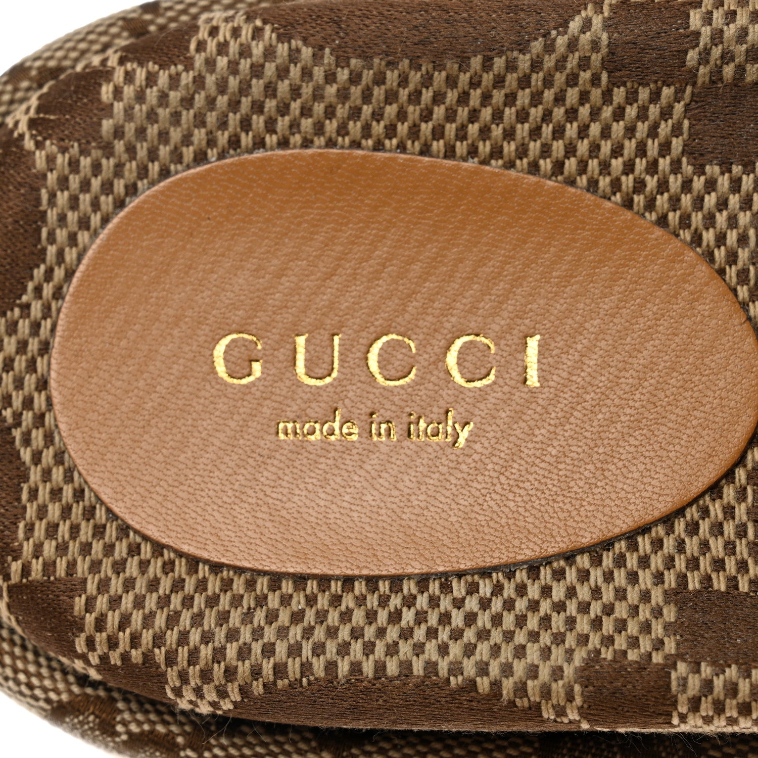 Gucci Monogram Maxi GG Angelina Platform 55mm Slide Sandals 36 Camel Ebony 7 of 9