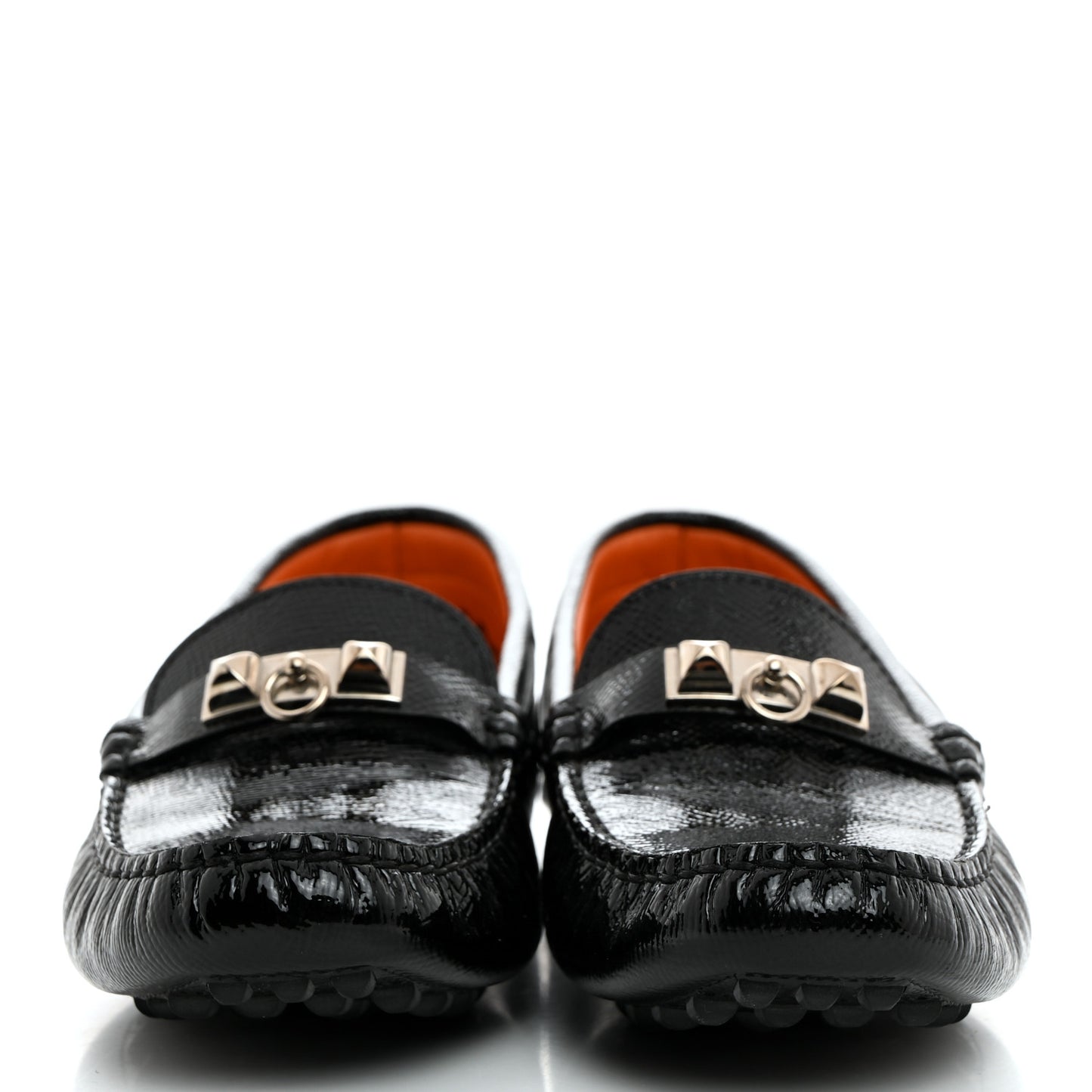 Patent Epsom Womens Irving Driving Moccasin Loafers 37 Black