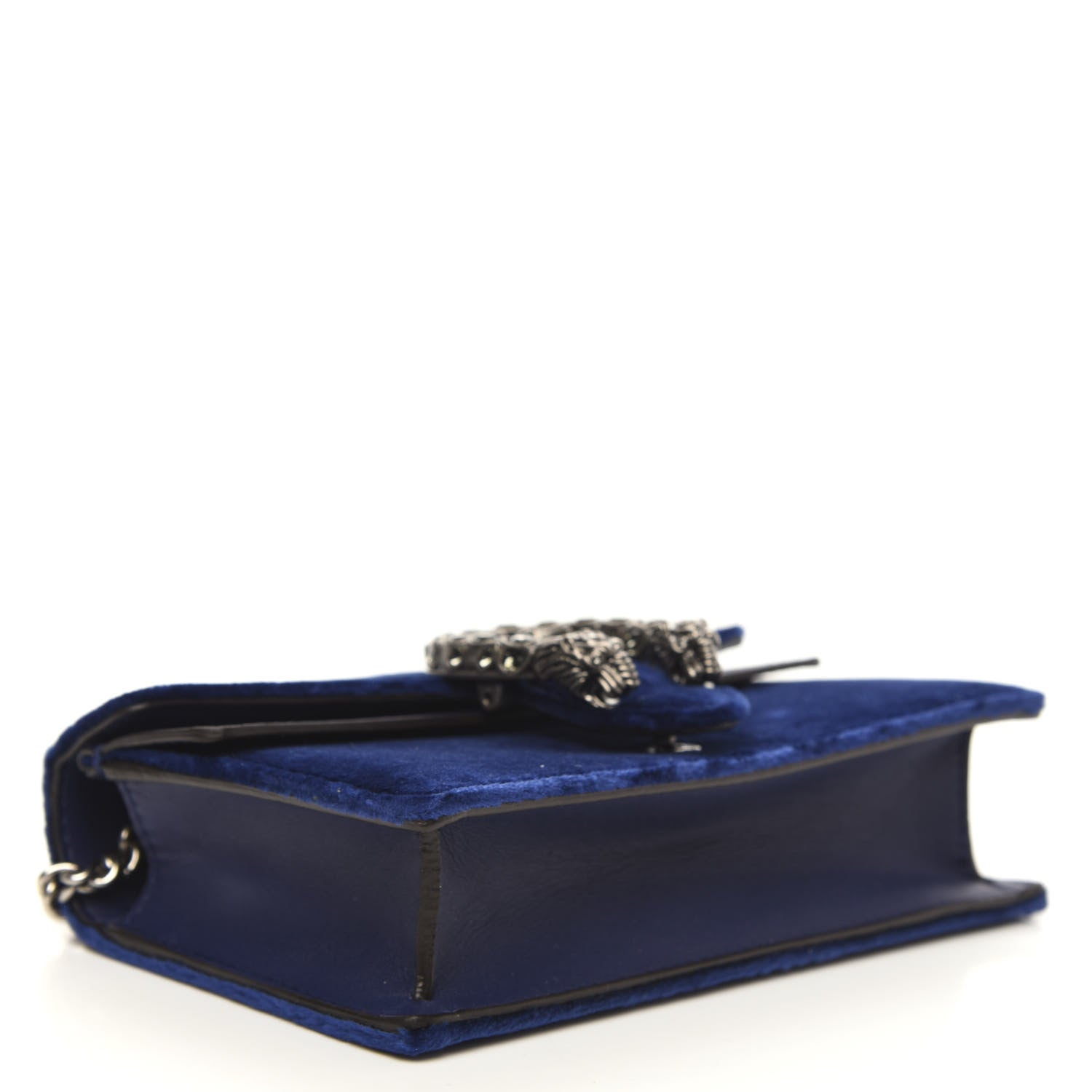 Gucci Velvet Super Mini Dionysus Shoulder Bag Cobalt 4 of 10
