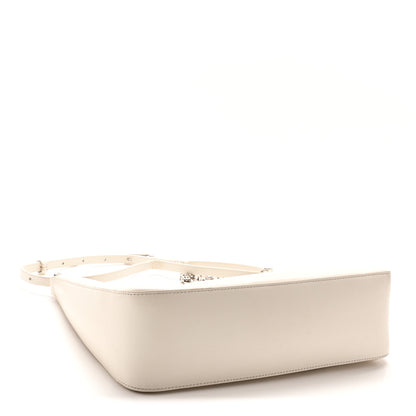 Givenchy Smooth Calfskin Small Moon Cut Out Shoulder Bag Ivory 4 of 10