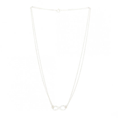 Tiffany Sterling Silver Infinity Pendant Necklace 3 of 6