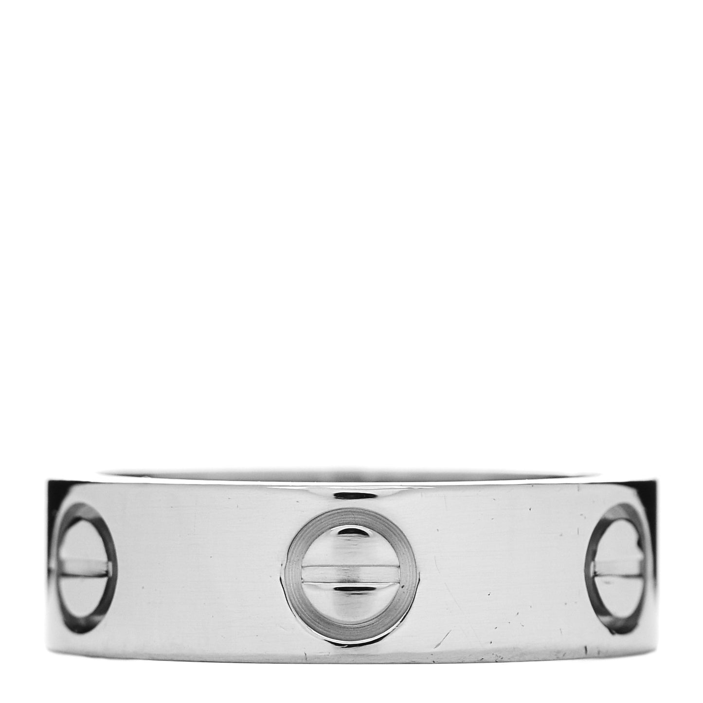 18K White Gold 5.5mm LOVE Ring 50 5.5