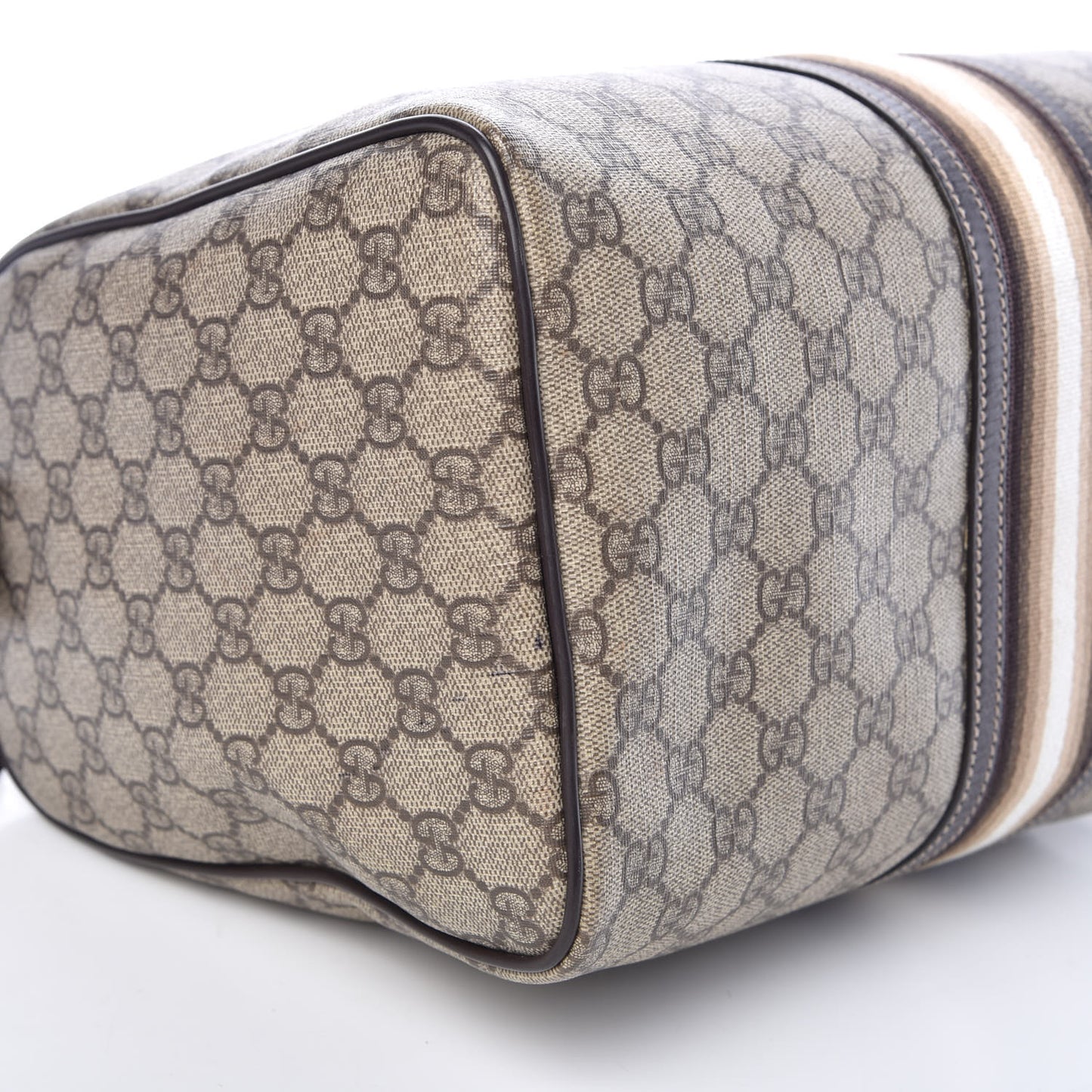 GG Plus Monogram Web Medium Joy Boston Dark Brown