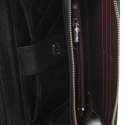Chanel Caviar Quilted Phone Holder Wallet on Removable Chain Black 7 of 15
