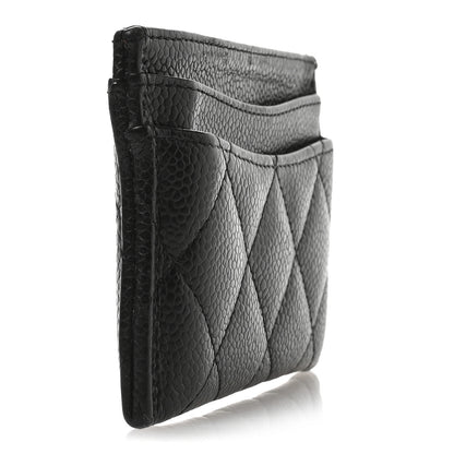 Chanel Caviar Quilted Card Holder Black 3 of 9