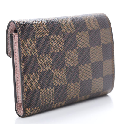 Louis Vuitton Damier Ebene Victorine Wallet Rose Ballerine 3 of 8