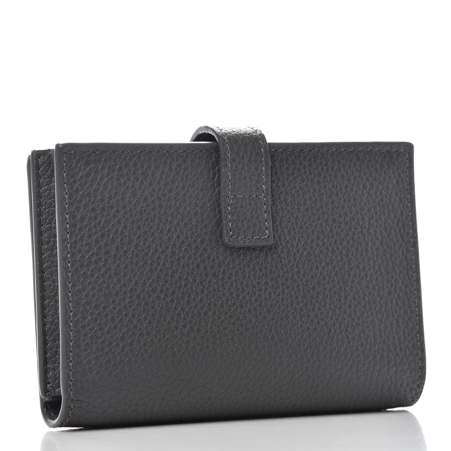 Saint Laurent Grained Calfskin Sac De Jour Souple Card Case Grey 3 of 6