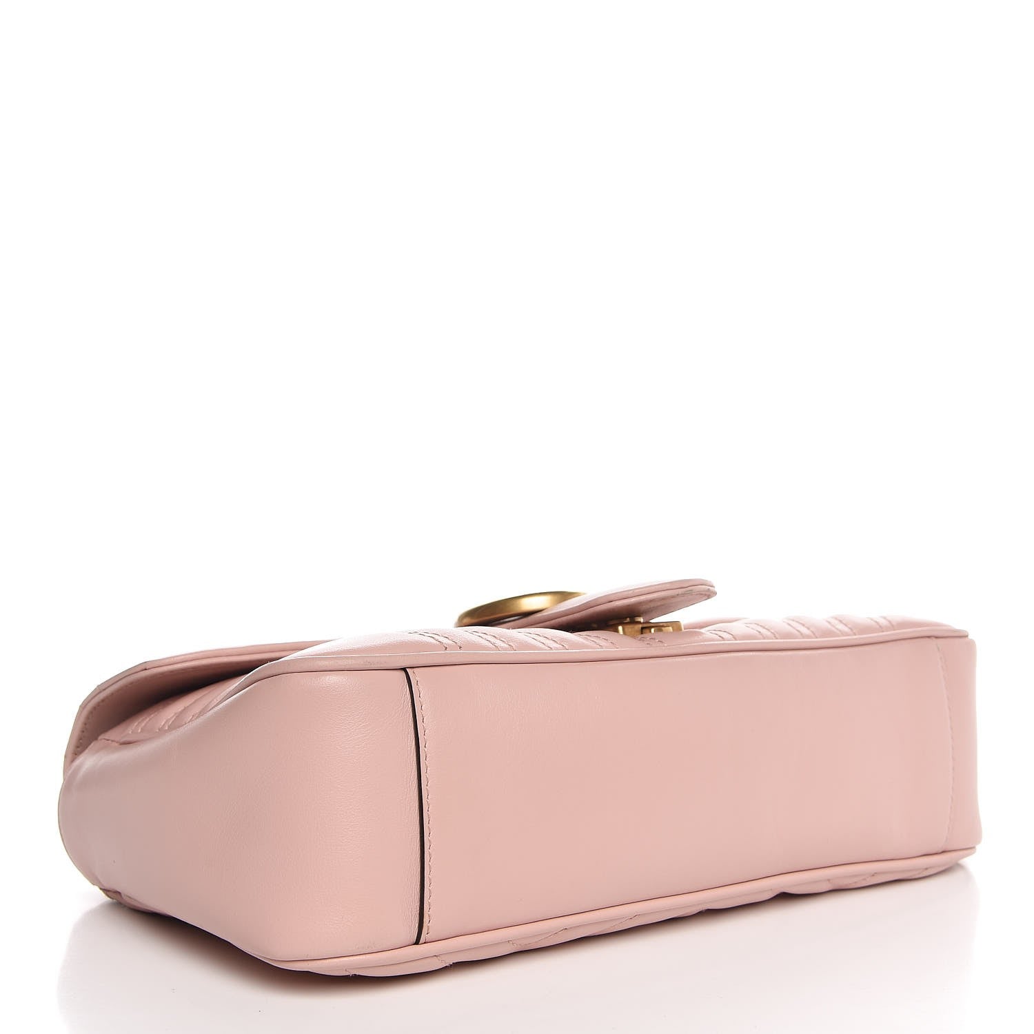 Gucci Calfskin Matelasse Small GG Marmont Shoulder Bag Perfect Pink 4 of 7