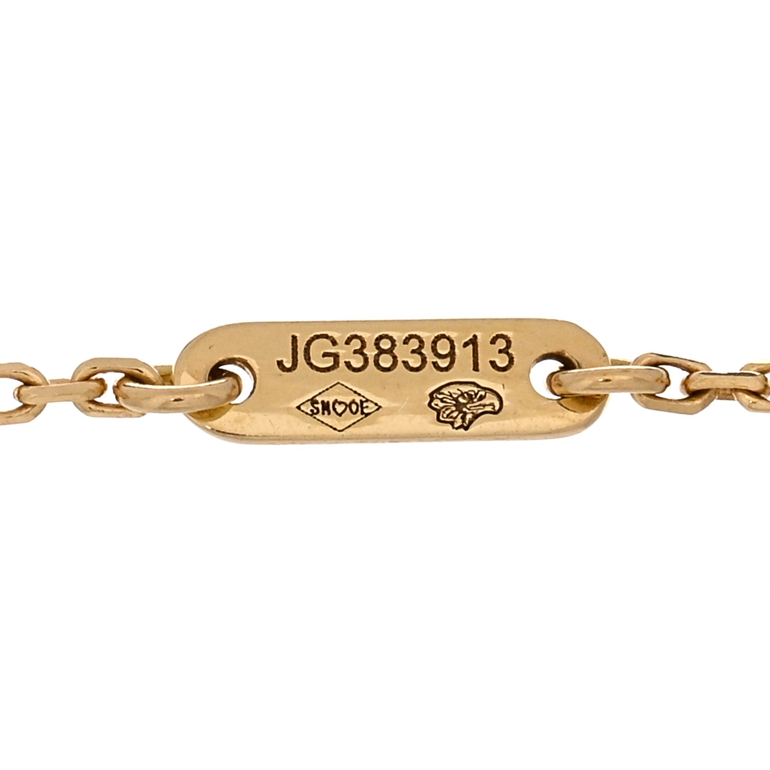 Van Cleef & Arpels 18K Yellow Gold Mother of Pearl Sweet Alhambra Bracelet 4 of 5
