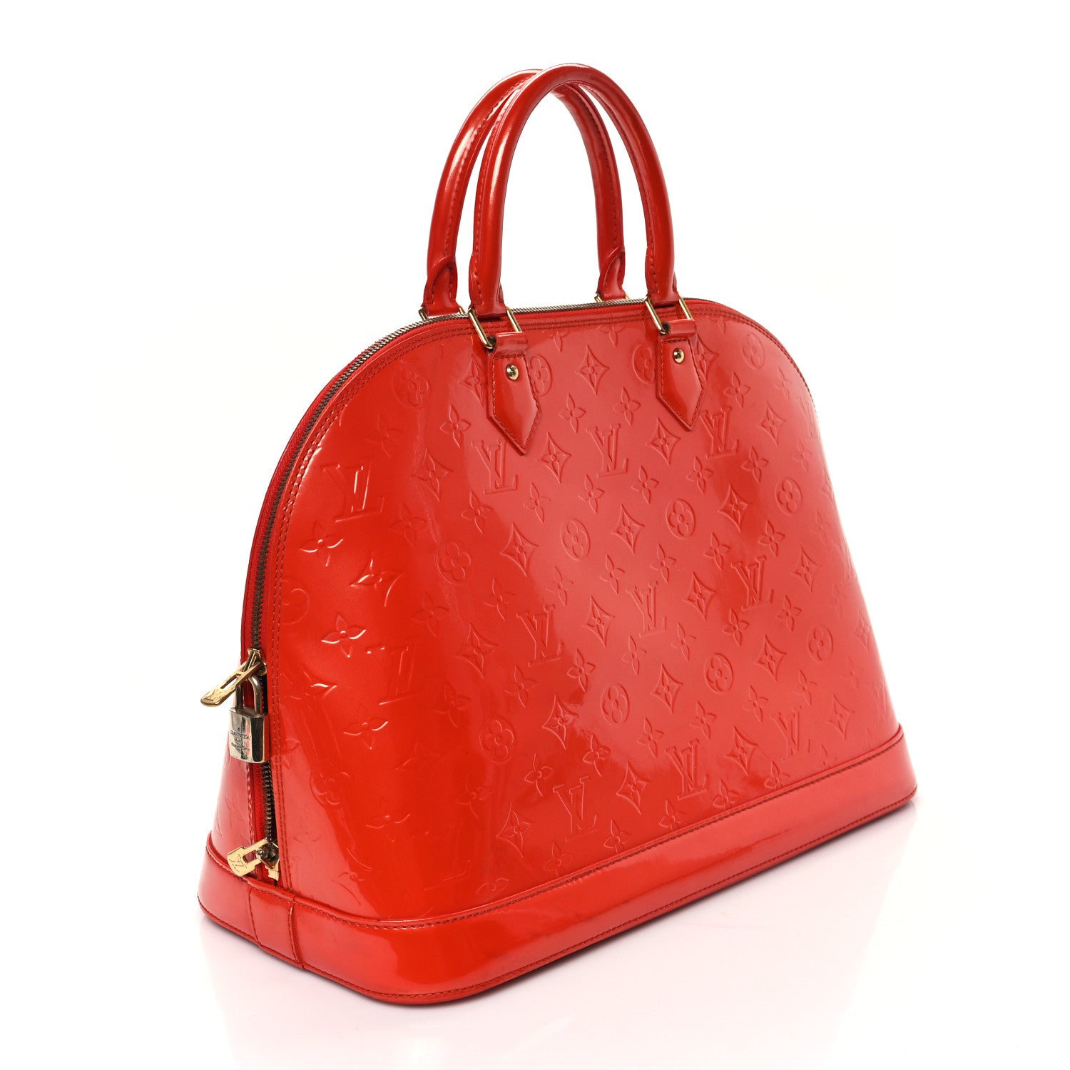 Louis Vuitton Vernis Alma GM Orange Sunset 3 of 11