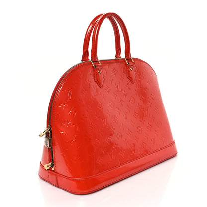 Louis Vuitton Vernis Alma GM Orange Sunset 3 of 11