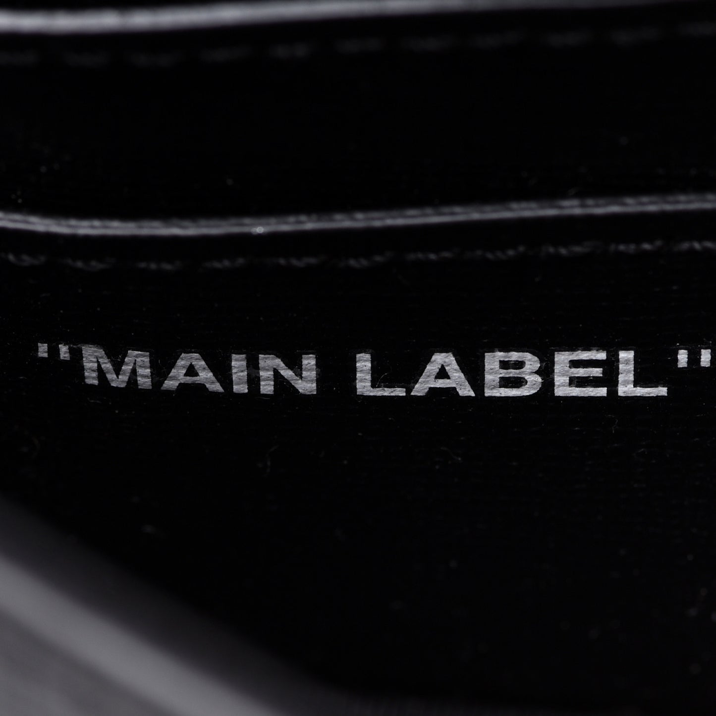Calfskin Logo Belt Bag Crossbody Black