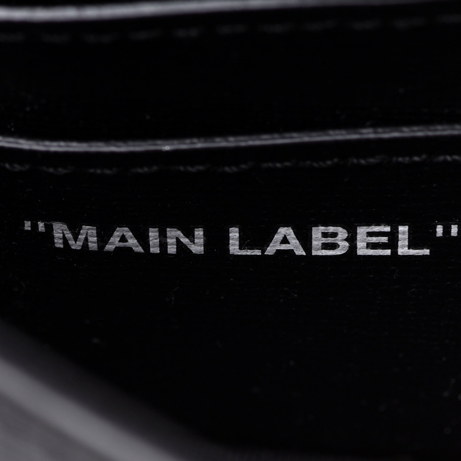 Off-White Calfskin Logo Belt Bag Crossbody Black 9 of 12