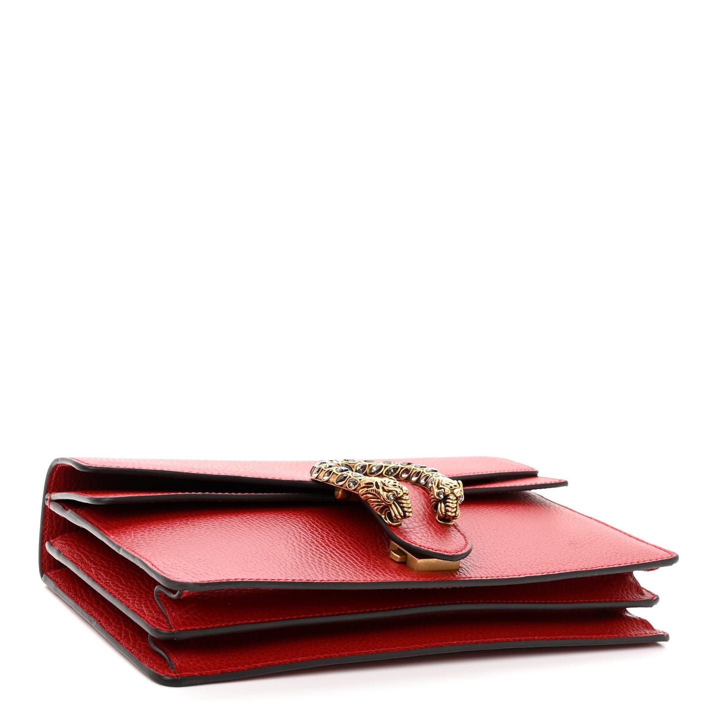 Dollar Calfskin Swarovski Crystal Small Dionysus Shoulder Bag Hibiscus Red