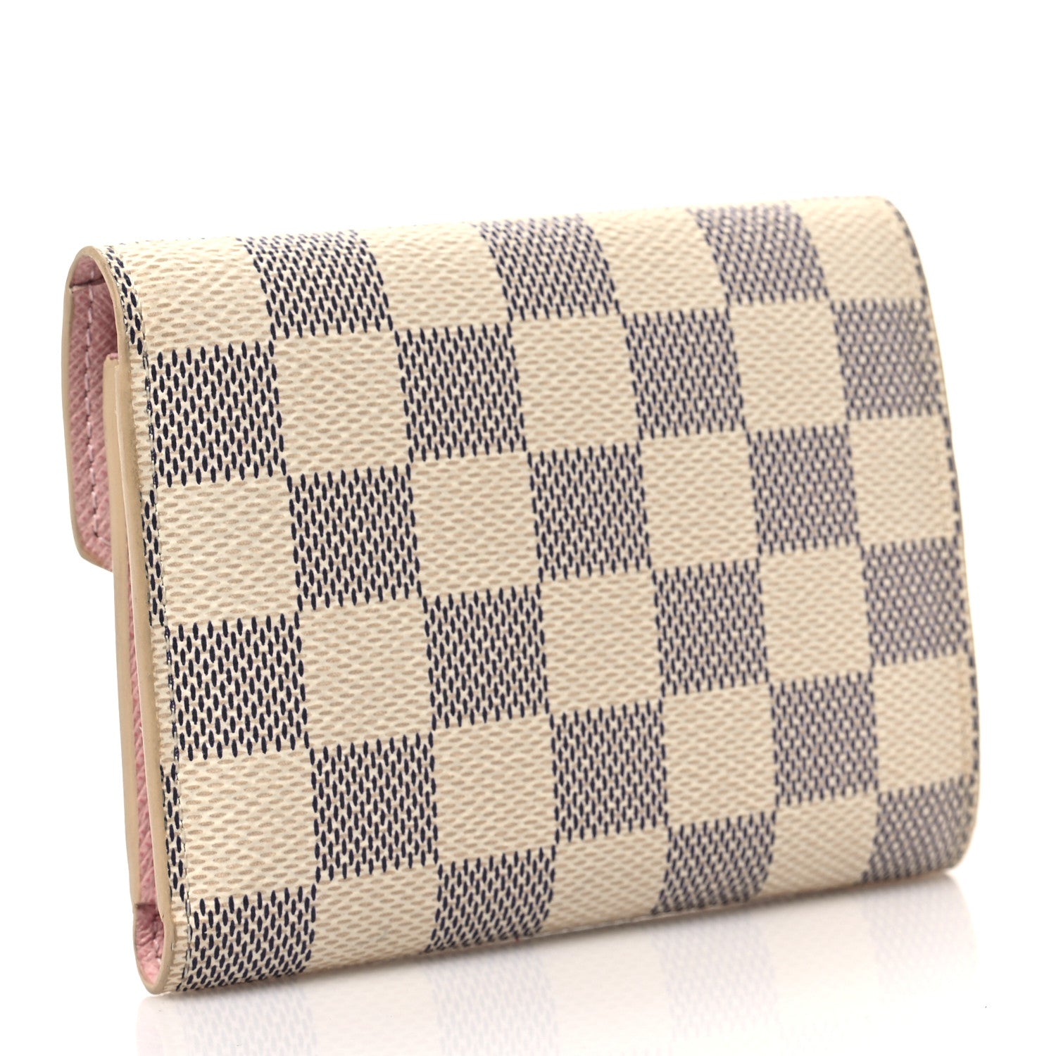 Louis Vuitton Damier Azur Victorine Wallet Rose Ballerine 6 of 6
