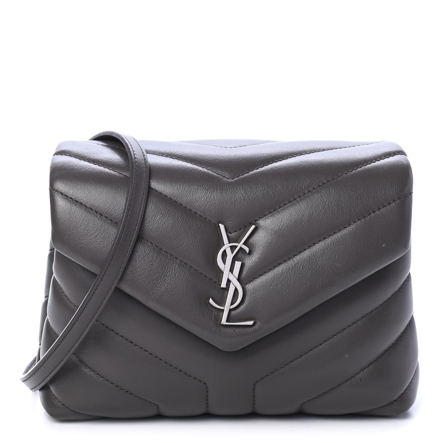Calfskin Y Quilted Monogram Toy Loulou Crossbody Bag Earth