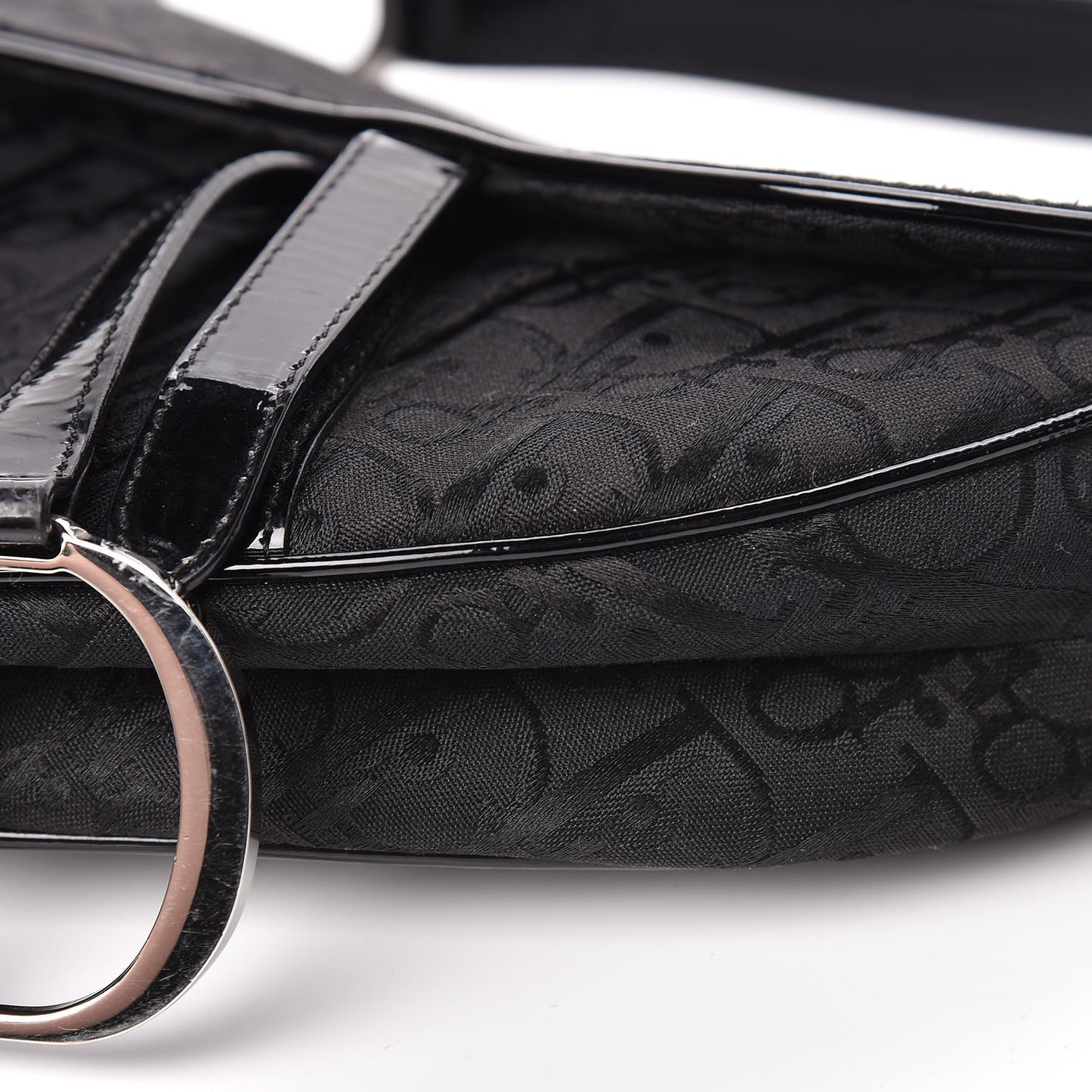 Monogram Saddle Bag Black