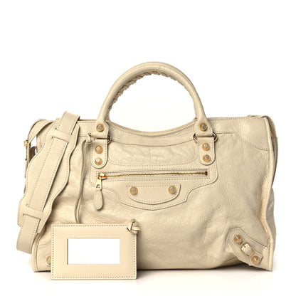Balenciaga Agneau Giant 12 Gold Hardware City Blanc Creme Light Craie 1 of 10