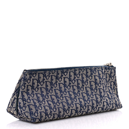 Christian Dior Monogram Pencil Pouch Blue 3 of 13