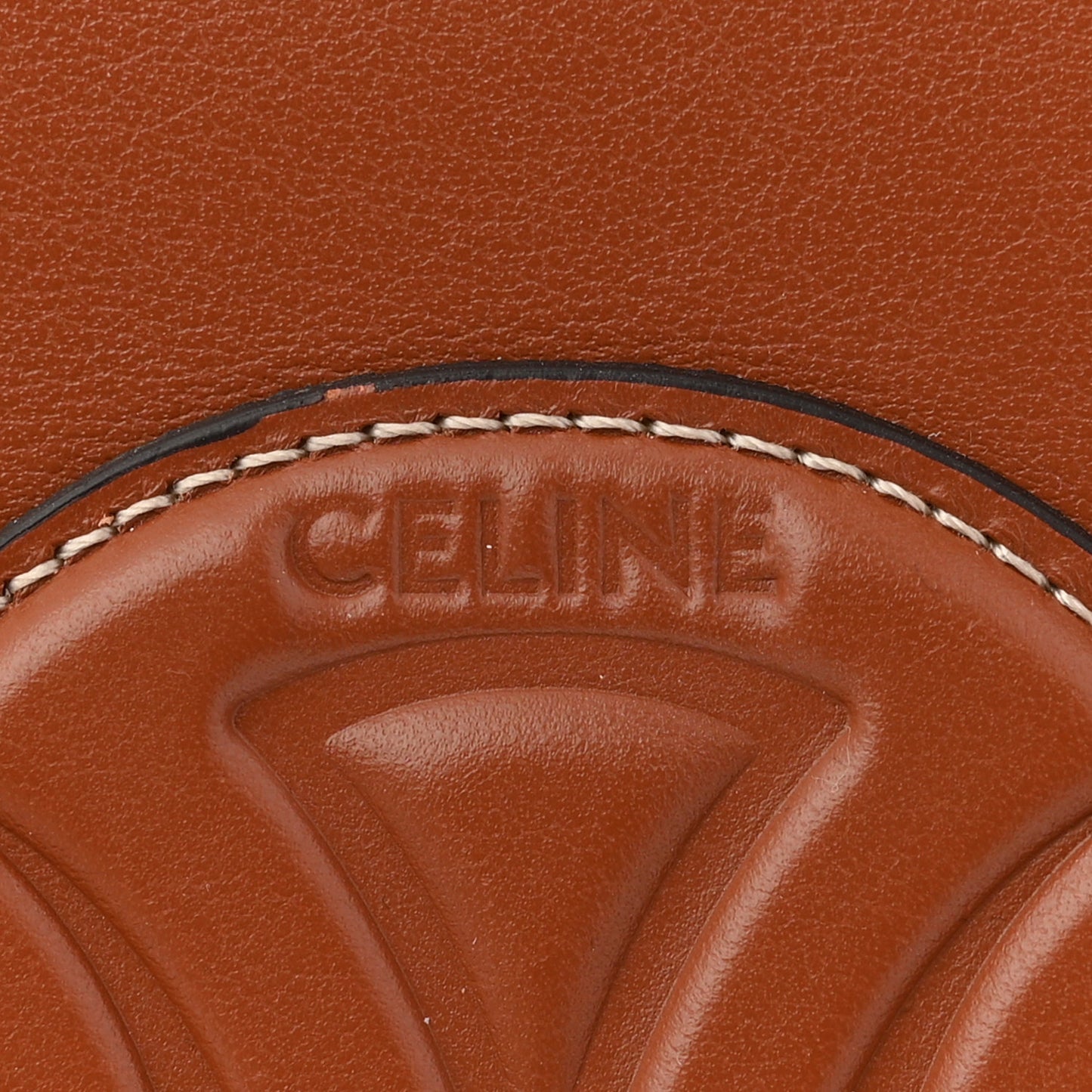 Smooth Calfskin Small Cuir Triomphe Bucket Bag Tan