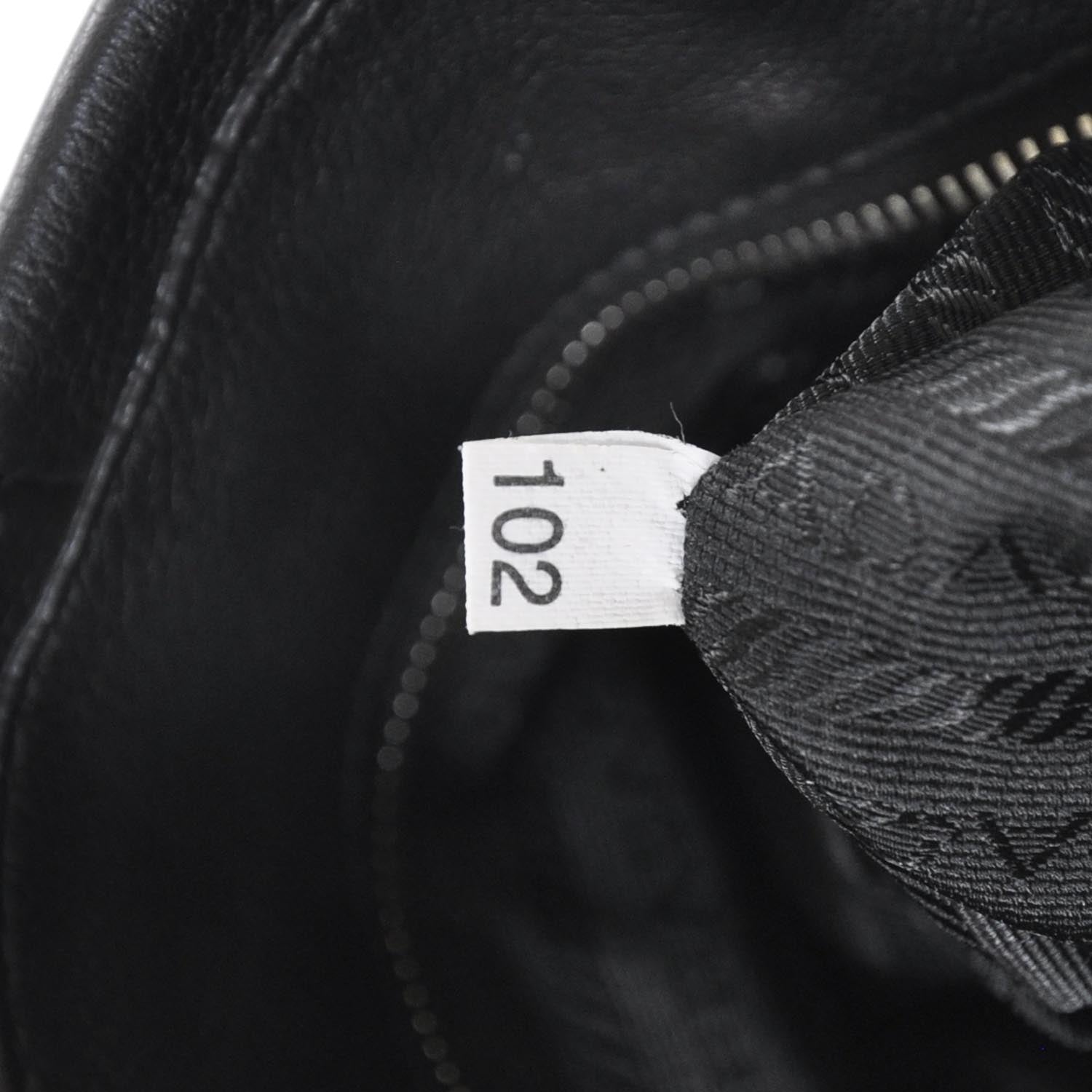 Prada Vitello Daino Shoulder Bag Nero Black 9 of 9