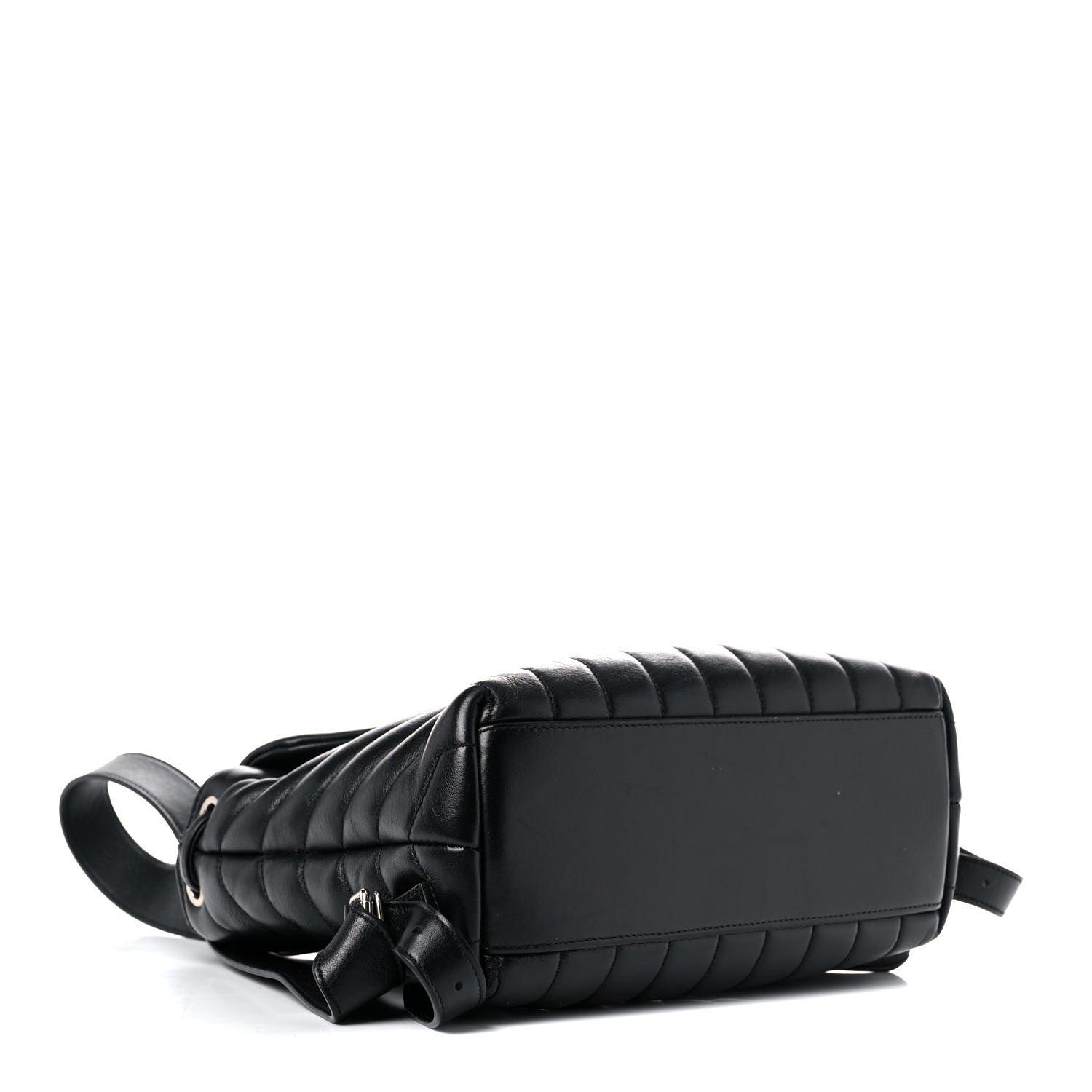 Saint Laurent Calfskin Y Quilted Monogram Small Loulou Backpack Black 4 of 20