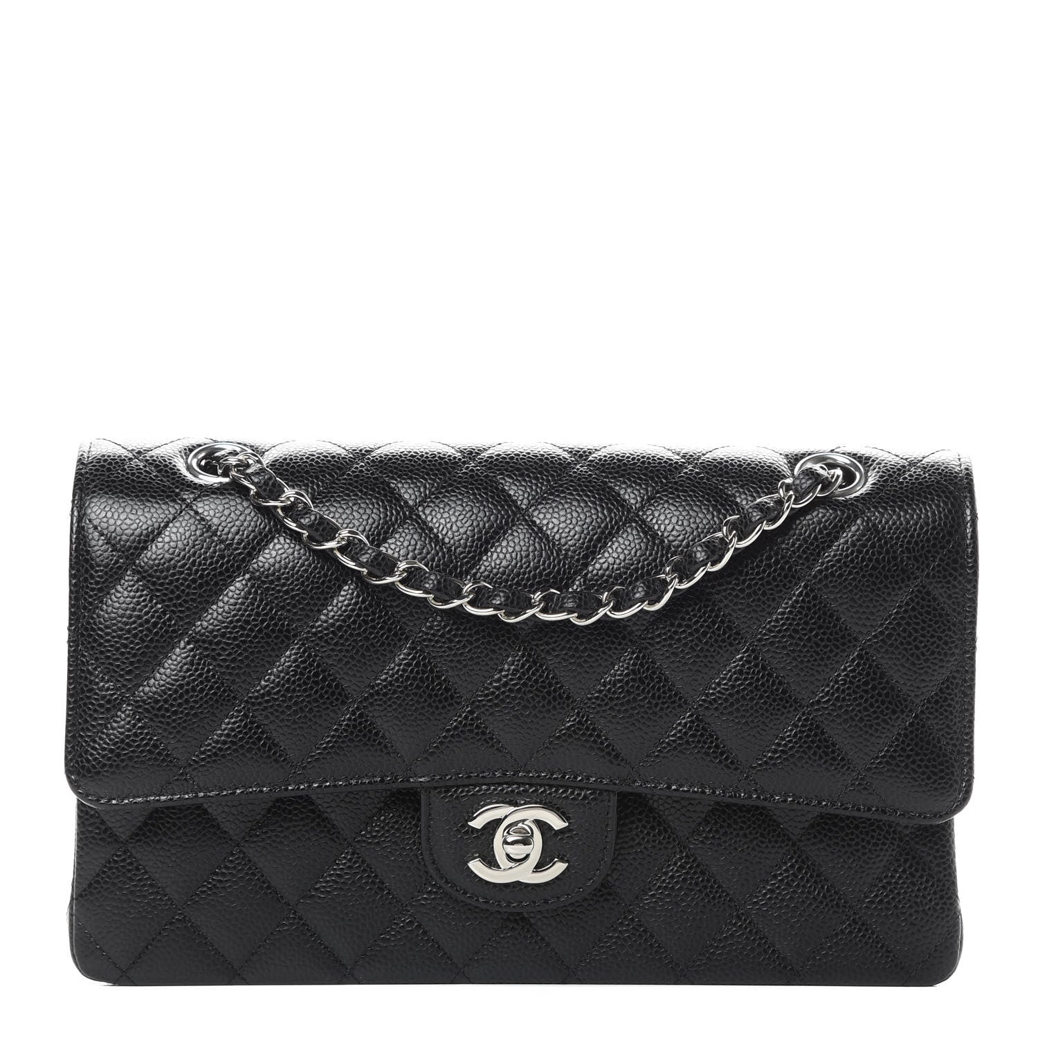 Chanel Caviar Quilted Medium Double Flap Black 1 of 11