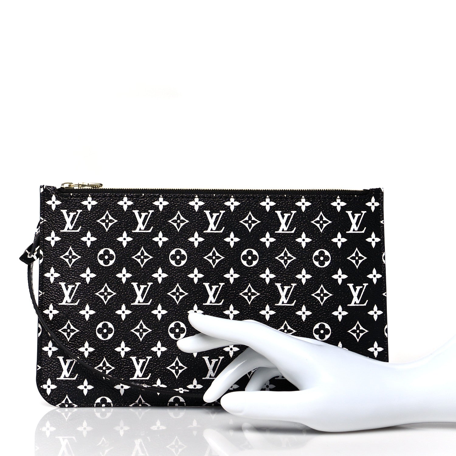 Louis Vuitton Monogram Giant Jungle Neverfull MM GM Pochette Black 2 of 8