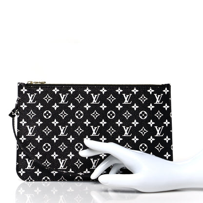 Louis Vuitton Monogram Giant Jungle Neverfull MM GM Pochette Black 2 of 8