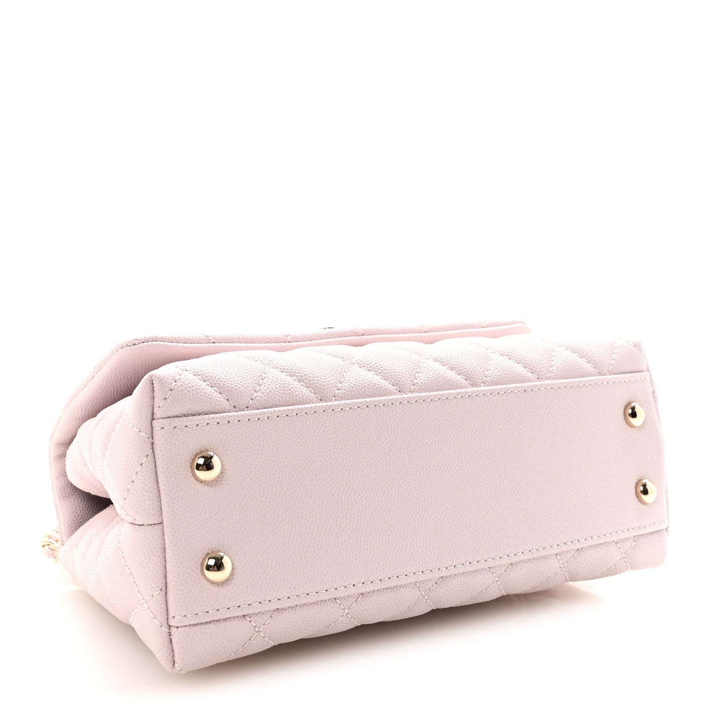 Caviar Quilted Mini Coco Handle Flap Lilas Lilac