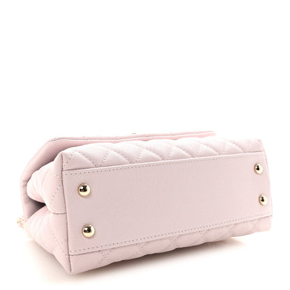 Chanel Caviar Quilted Mini Coco Handle Flap Lilas Lilac 4 of 11