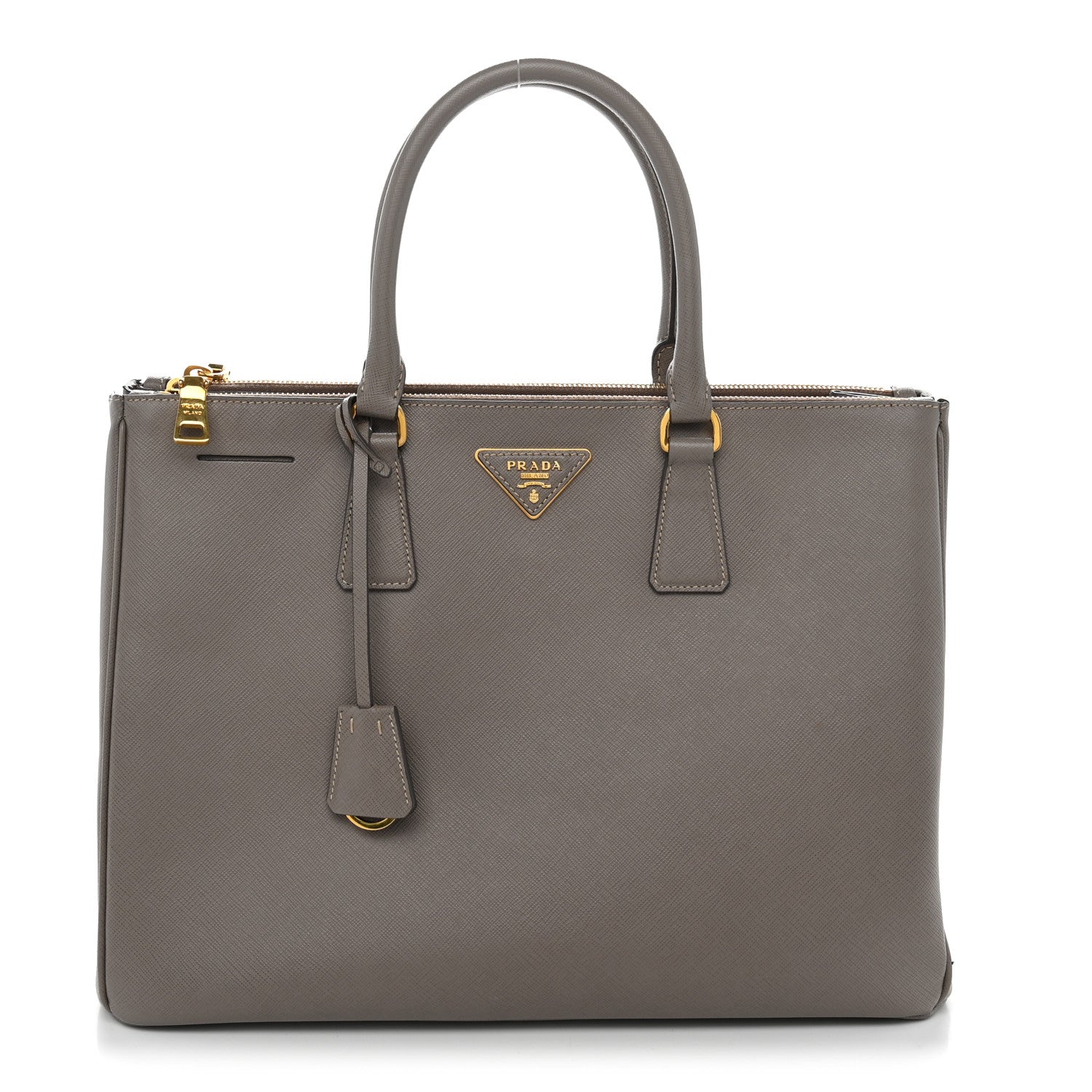 Prada Saffiano Lux Large Galleria Double Zip Tote Argilla 1 of 12