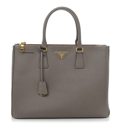 Prada Saffiano Lux Large Galleria Double Zip Tote Argilla 1 of 12