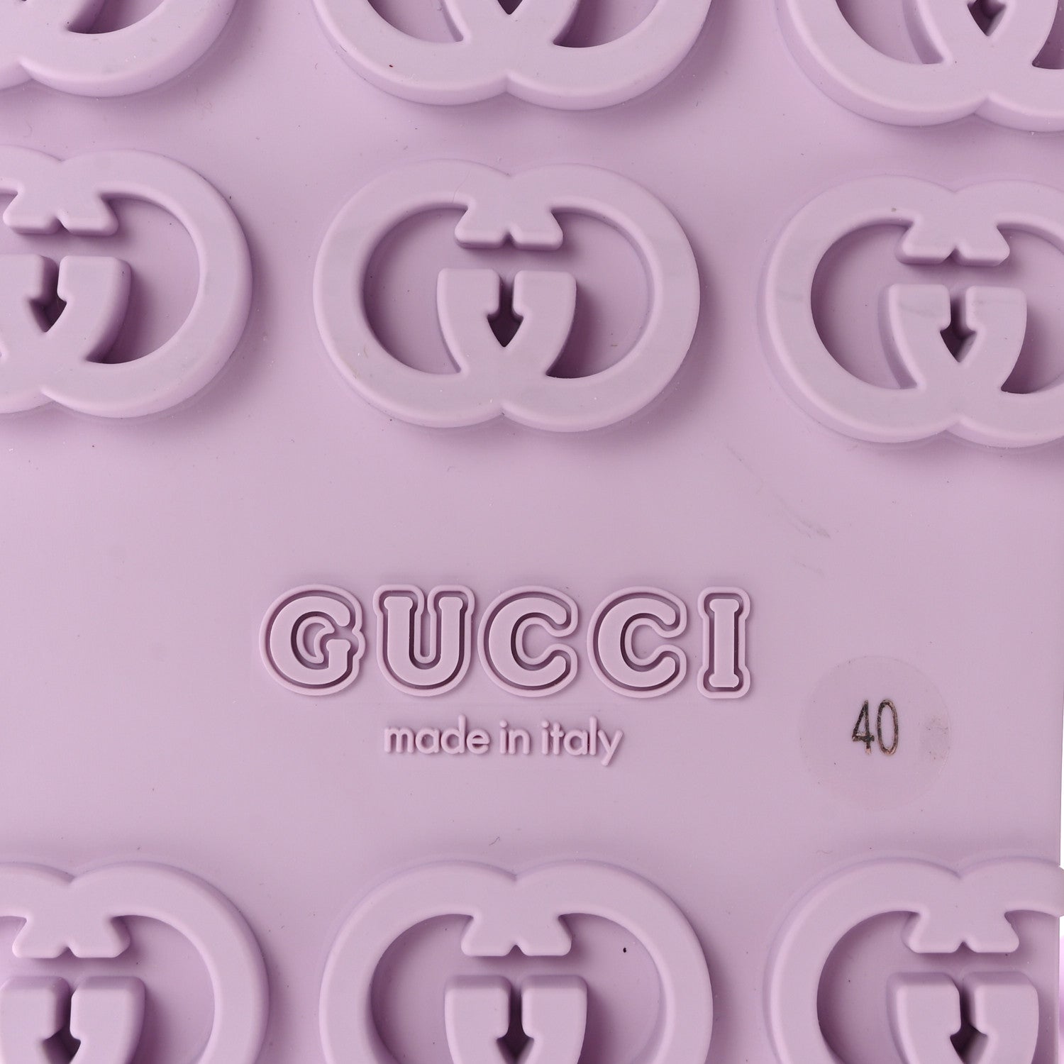 Gucci Soft Rubber Horsebit Touch Womens Strapped Sandals 40 Talc Pink 7 of 9