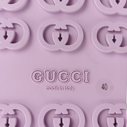 Gucci Soft Rubber Horsebit Touch Womens Strapped Sandals 40 Talc Pink 7 of 9