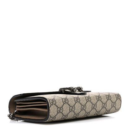 Gucci GG Supreme Monogram Mini Dionysus Chain Wallet Beige Taupe 3 of 9