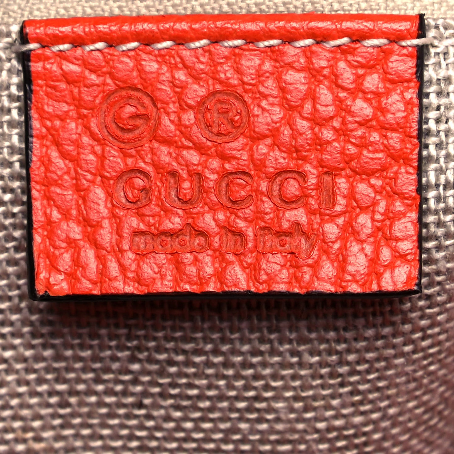 Monogram Dollar Calfskin Small Bree Tote Beige Ebony Sun Orange