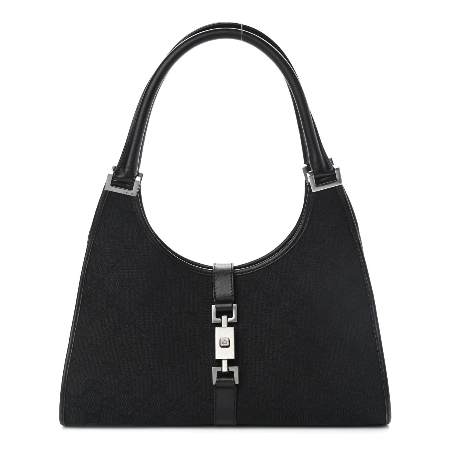 Gucci Monogram Small Bardot Black 1 of 19