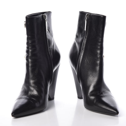 Saint Laurent Calfskin Niki Charm Boots 40 Black 5 of 9