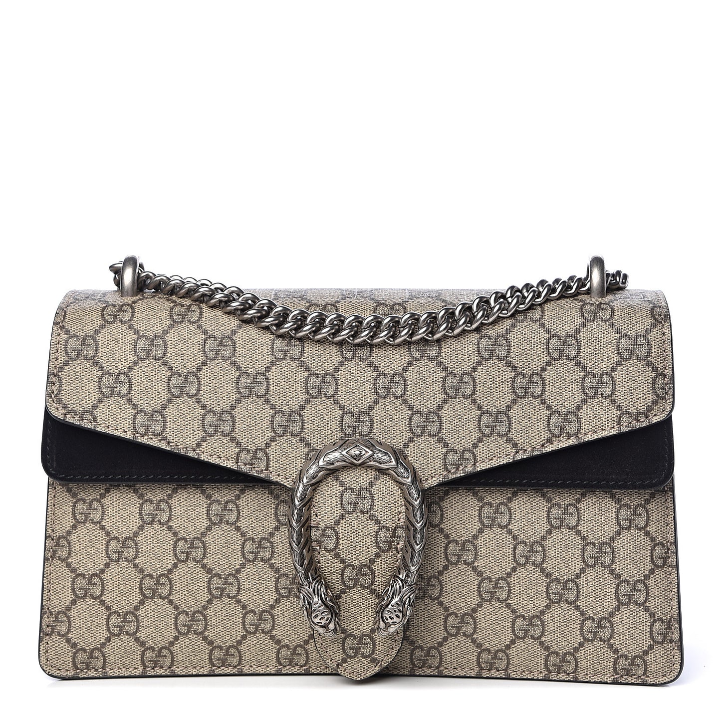 GG Supreme Monogram Small Dionysus Shoulder Bag Black