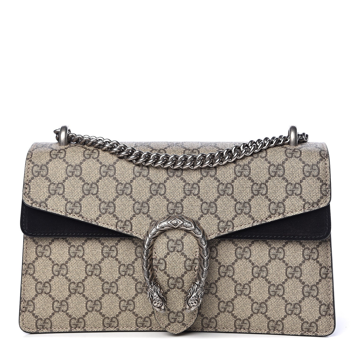 Gucci GG Supreme Monogram Small Dionysus Shoulder Bag Black 1 of 13
